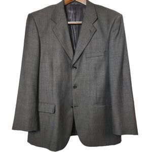 Naldini Virgin Wool Sport Coat Mens 44R Bertolini Lanificio Super 120s Italy
